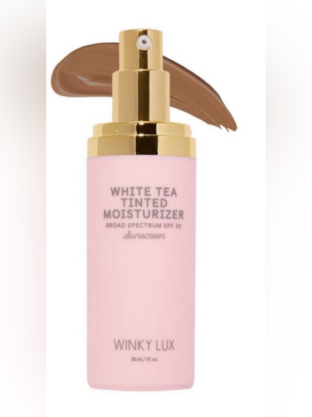 NWT Winky Lux White Tea Tinted Moisturizer - Medum Deep- 1 fl oz: SPF 30
1 fl Oz